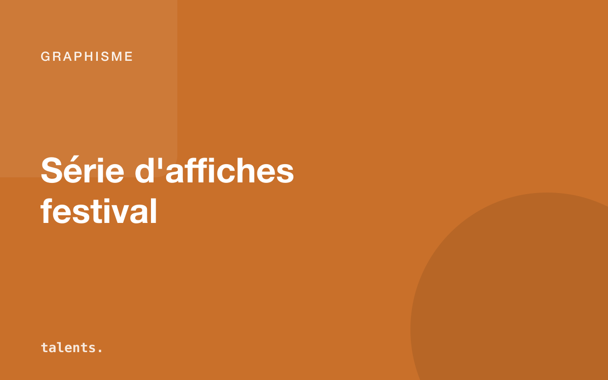 Aperçu de « Série d'affiches — festival »